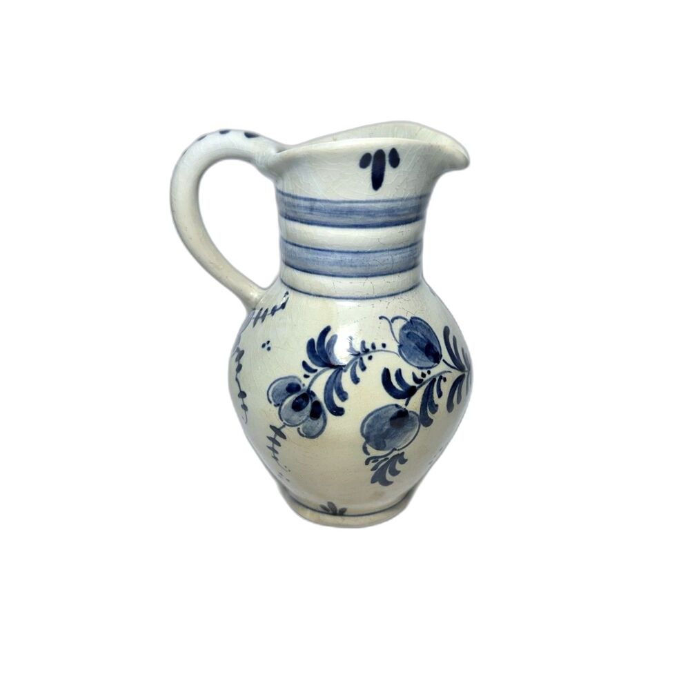 Vintage Royal Delft Blue Mini Pitcher Hand Painted Holland SIGNED 4.5” 4213 - Picture 4 of 7